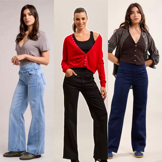 Tocada - Wide Leg Stretchy Jeans/Jegging