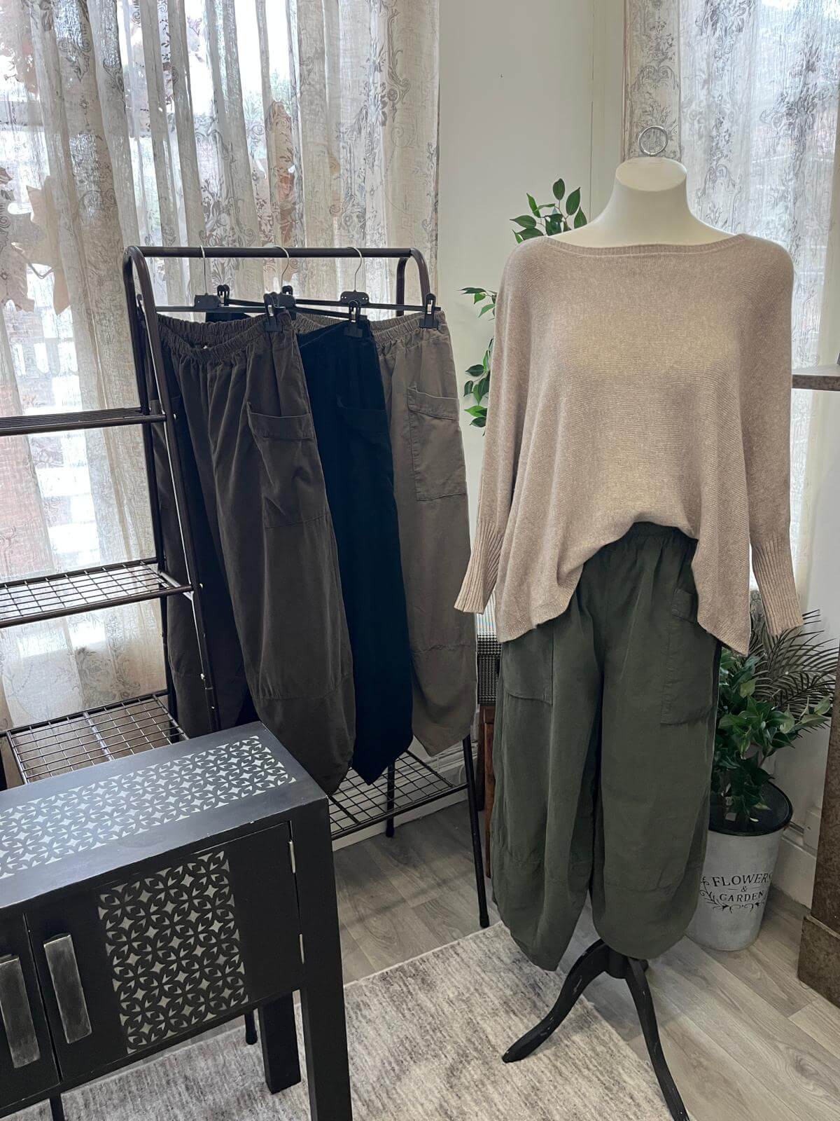 Ladies Needlecord Tulip Trousers