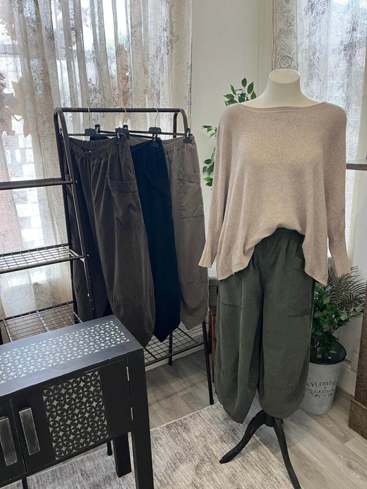 Ladies Needlecord Tulip Trousers