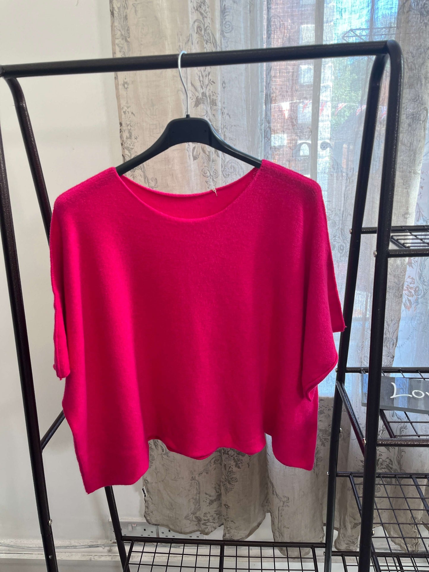 Torzi Boxy Swing Fine Knit Jumper