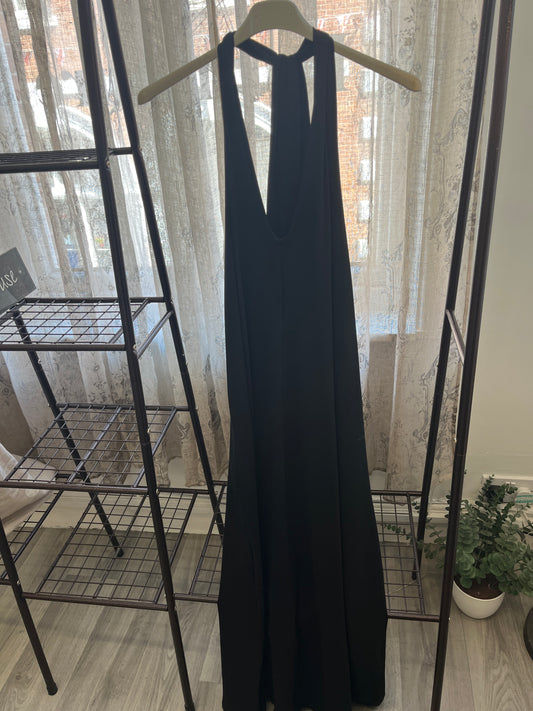 Halterneck Jersey Midaxi Sundress