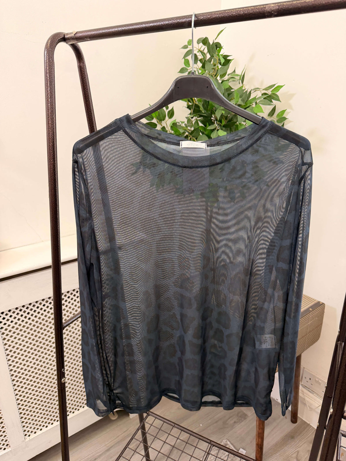 Orla Mesh Layering Top - Leopard