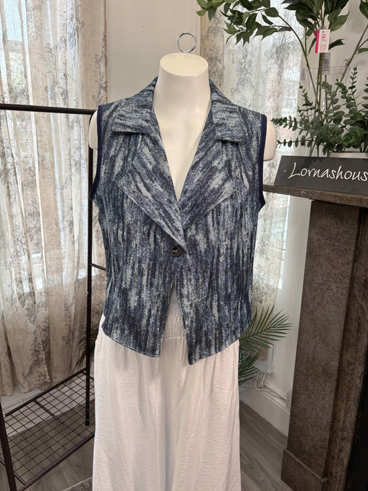 Lornashouse Exclusive by Annabelle - Stripe Wash Denim Waistcoat
