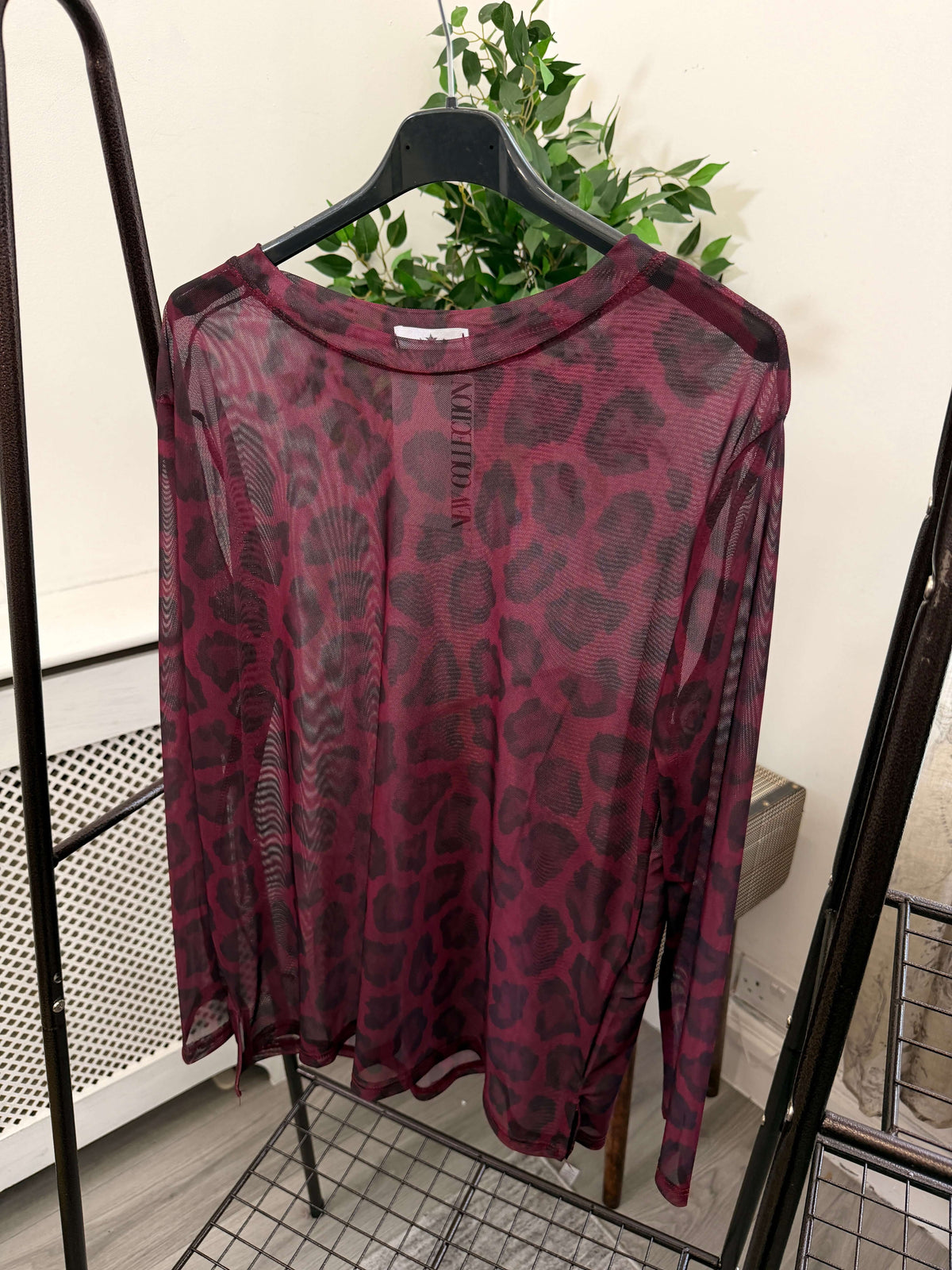 Orla Mesh Layering Top - Leopard