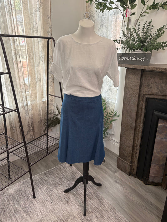 Lornashouse Exclusive by Annabelle - Denim Knee Length Skirt