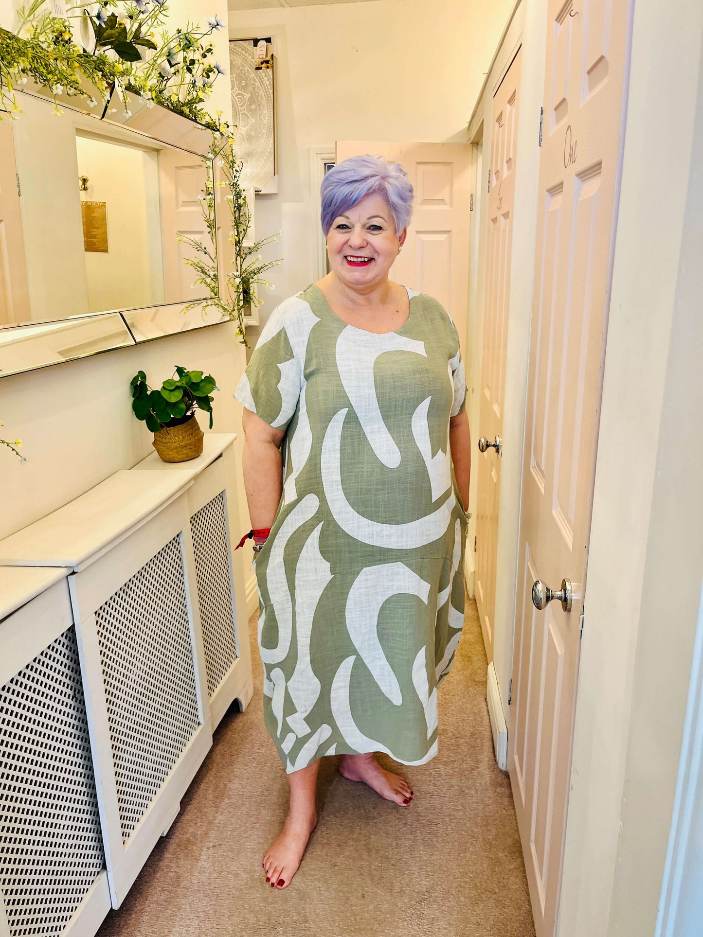 Pure Cotton Cocoon Midi Dress