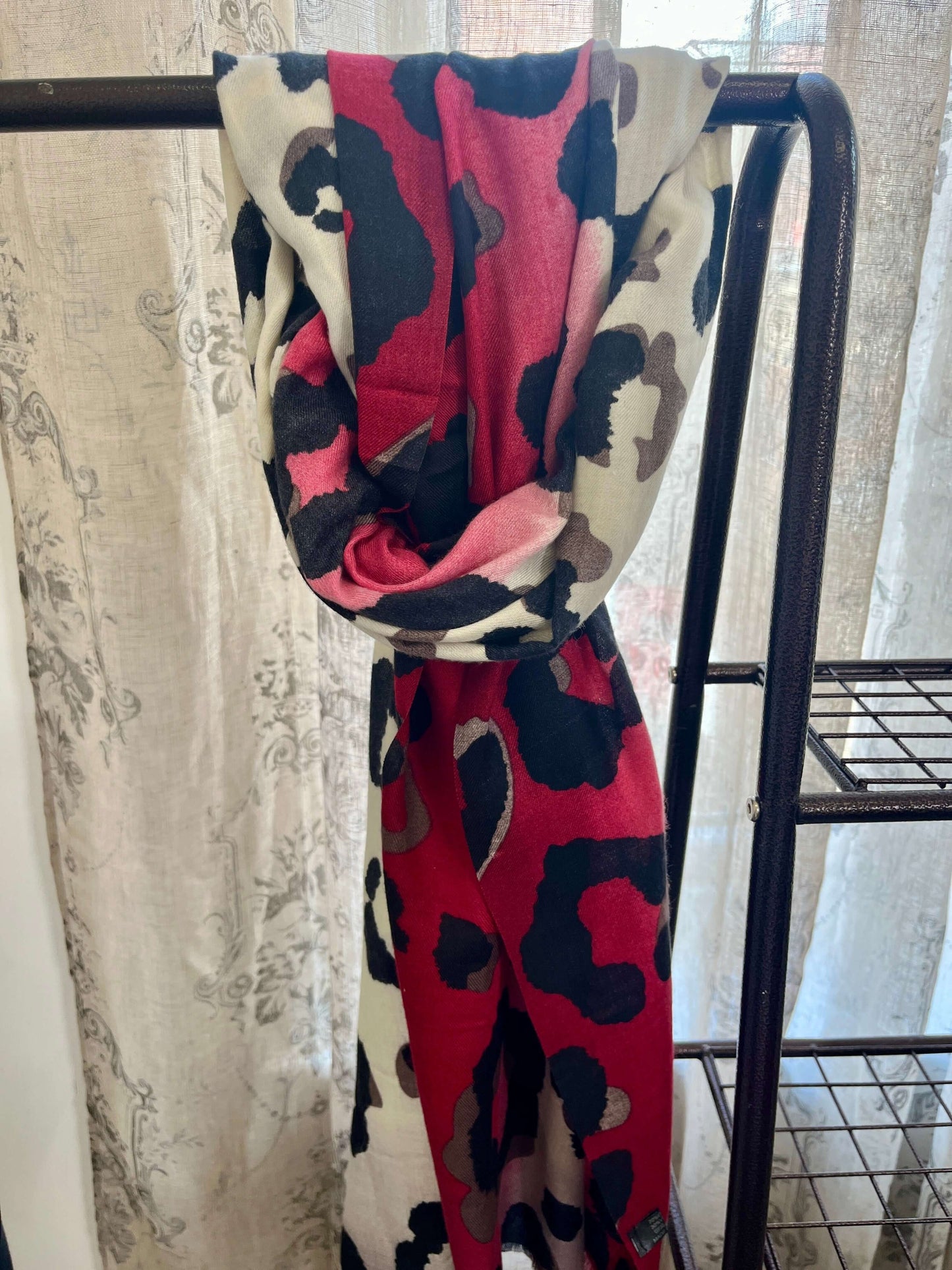 Leopard Panel Scarf