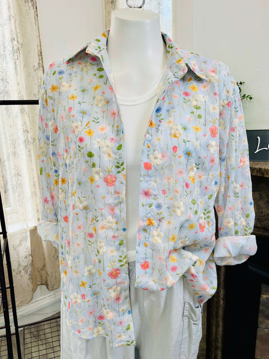 Verity Embroidered Detail Ladies Shirt