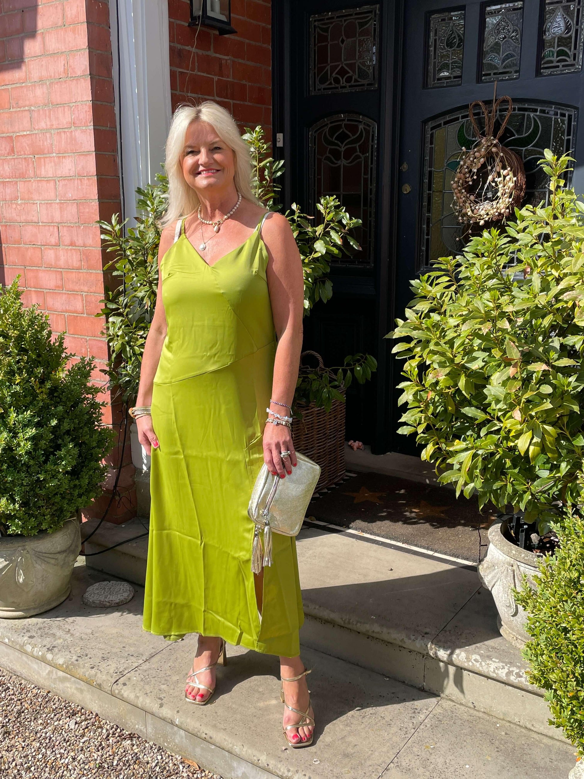 Ladies Elegant Slip Dress - Green Lornashouse Lifestyle Ladies Elegant Slip Dress - Green Lornashouse Lifestyle