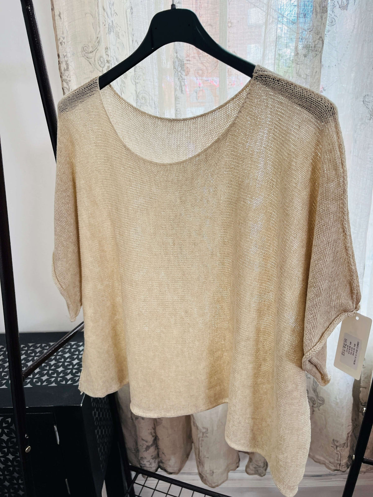 Torzi-Jane Boxy Swing Woven Knit Jumper
