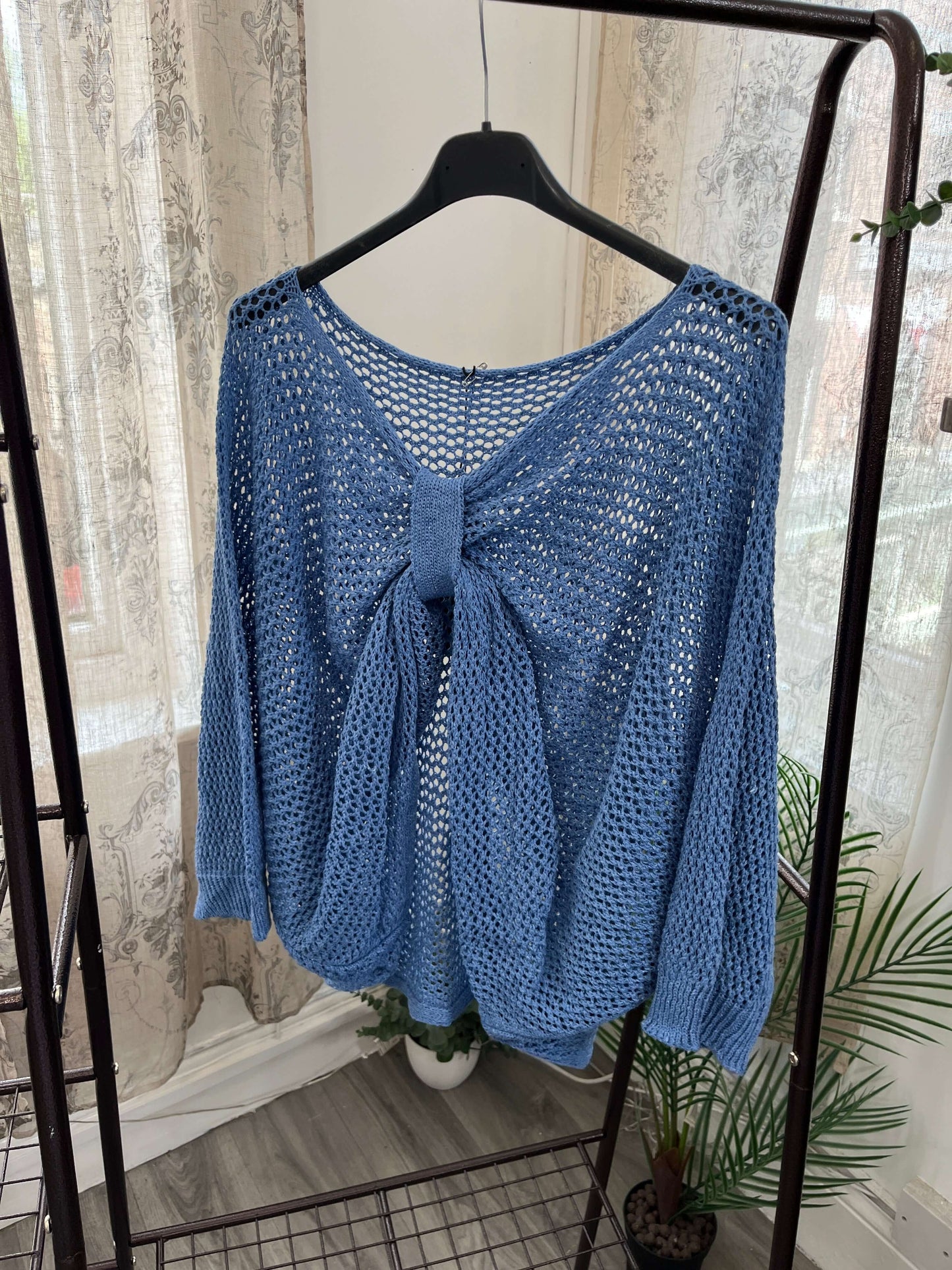 Chloe Loose Weave Drop Down Top