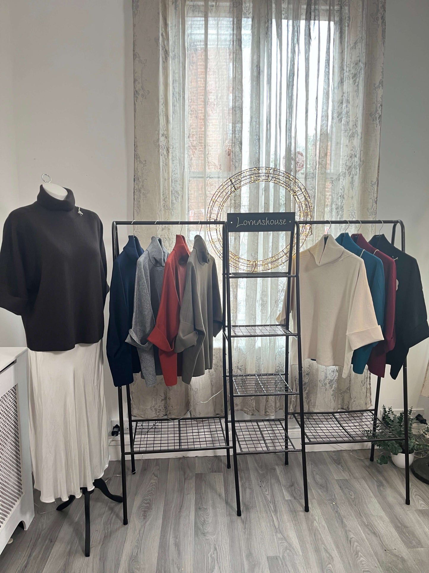 Flora Boxy Cowl Neck Jumper