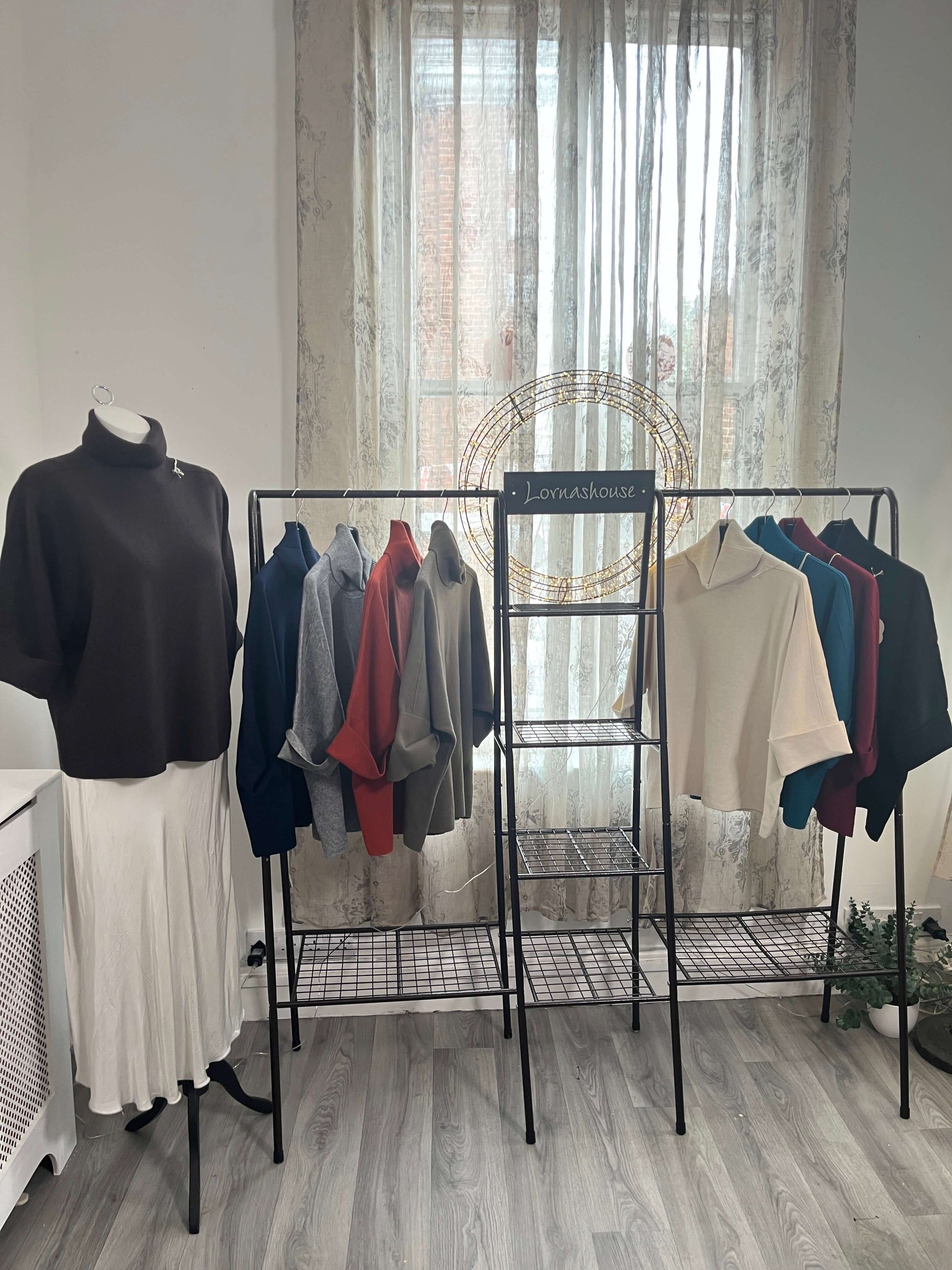 Flora Boxy Cowl Neck Jumper