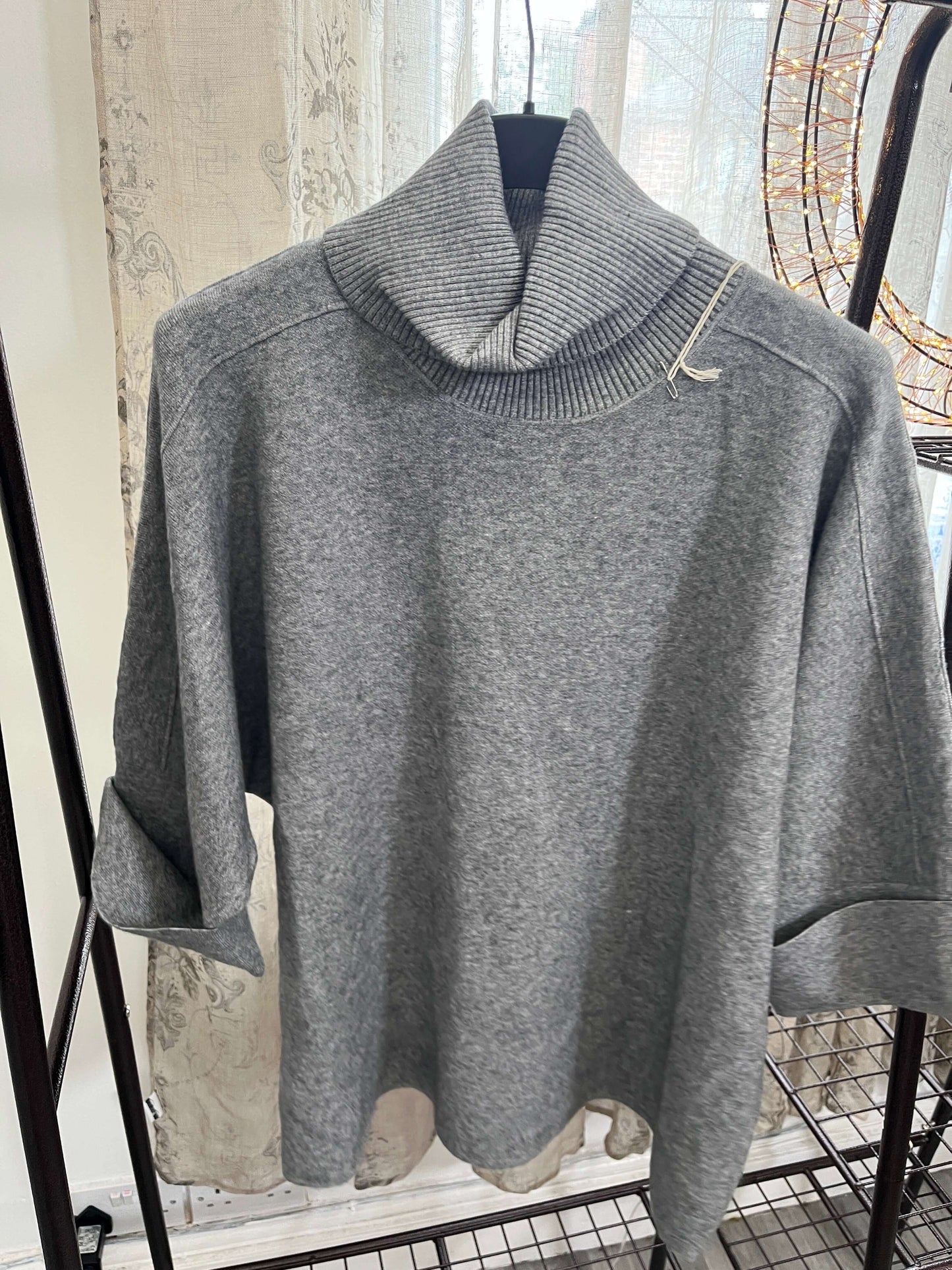 Flora Boxy Cowl Neck Jumper