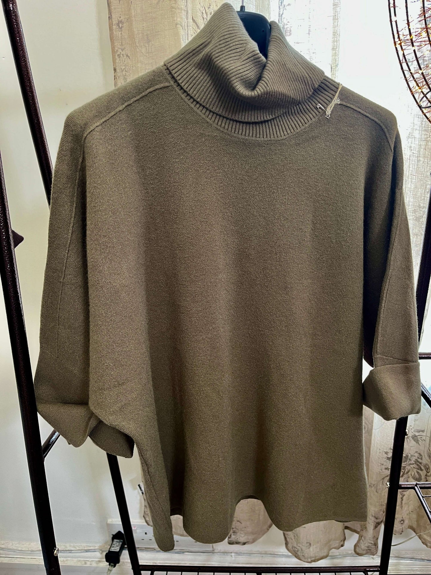 Flora Boxy Cowl Neck Jumper