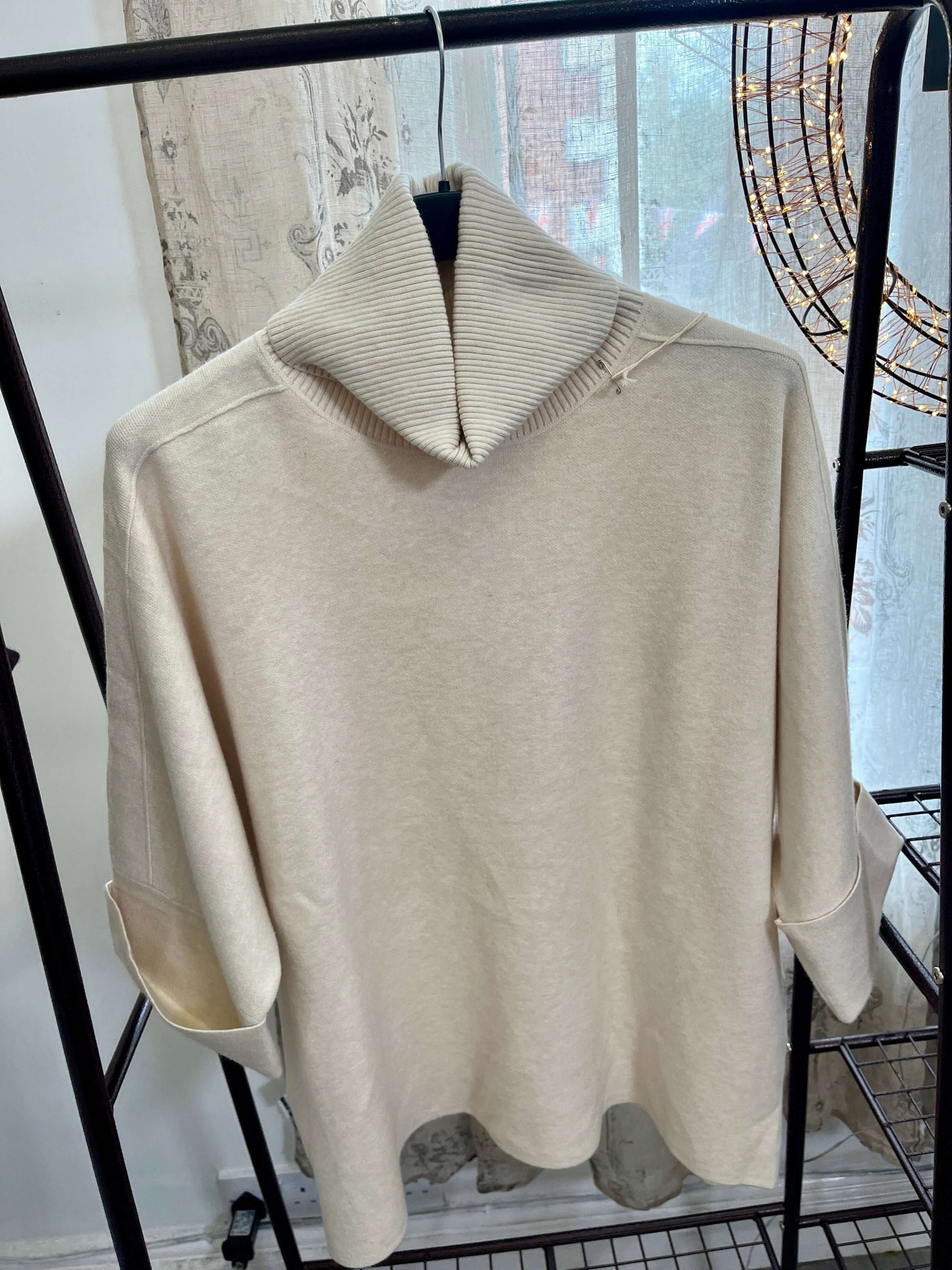 Flora Boxy Cowl Neck Jumper