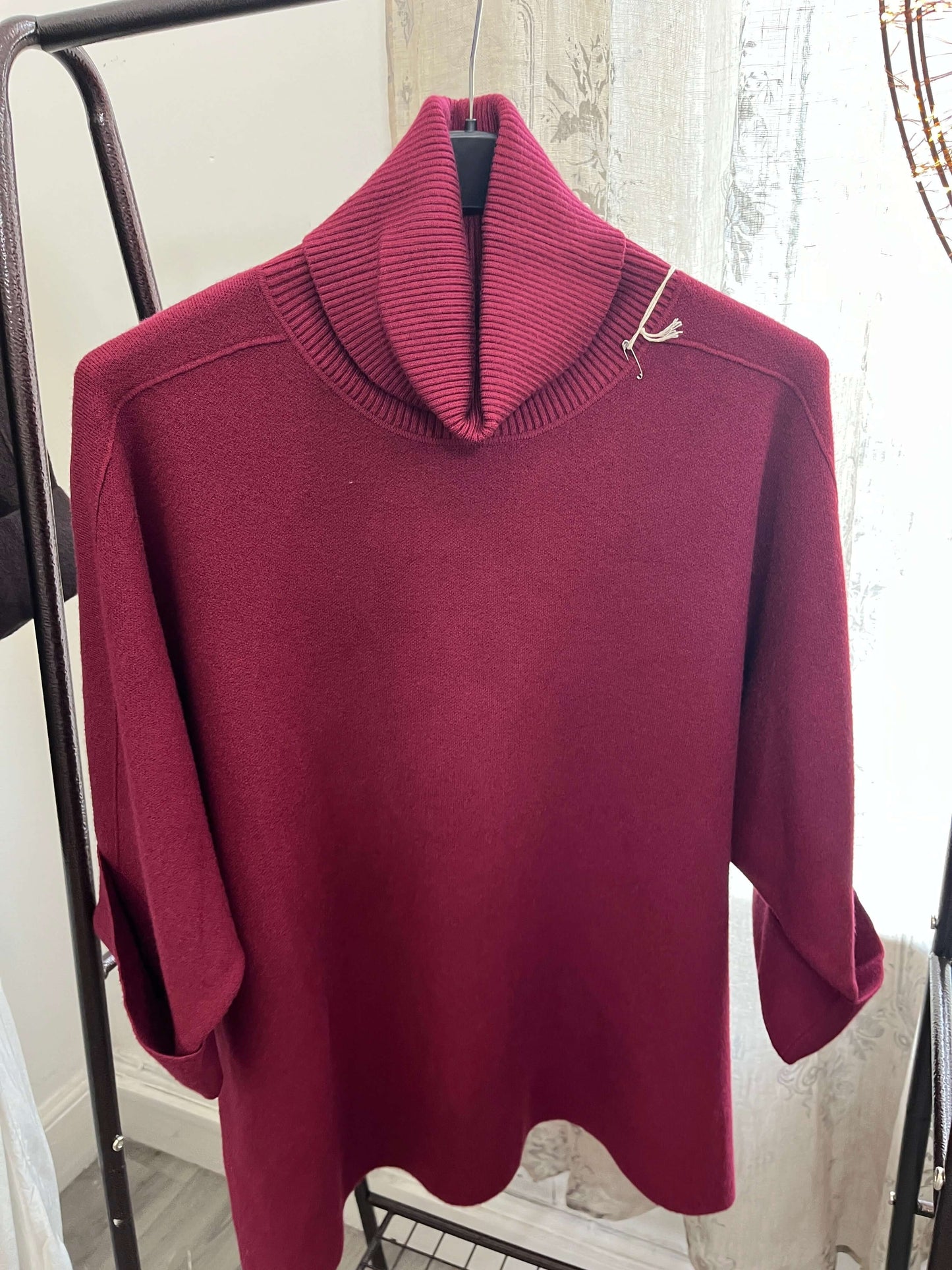 Flora Boxy Cowl Neck Jumper