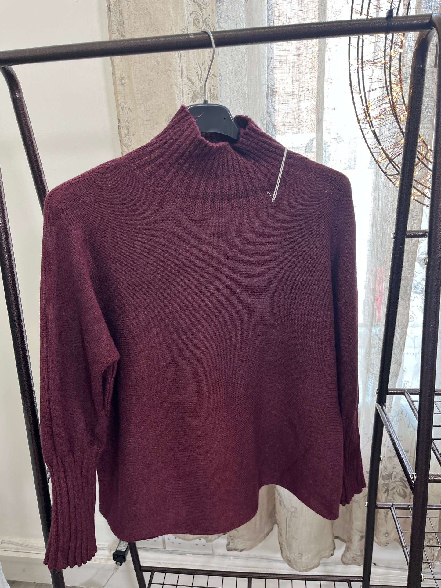 Tamara High Neck Ribbed Boxy Jumper