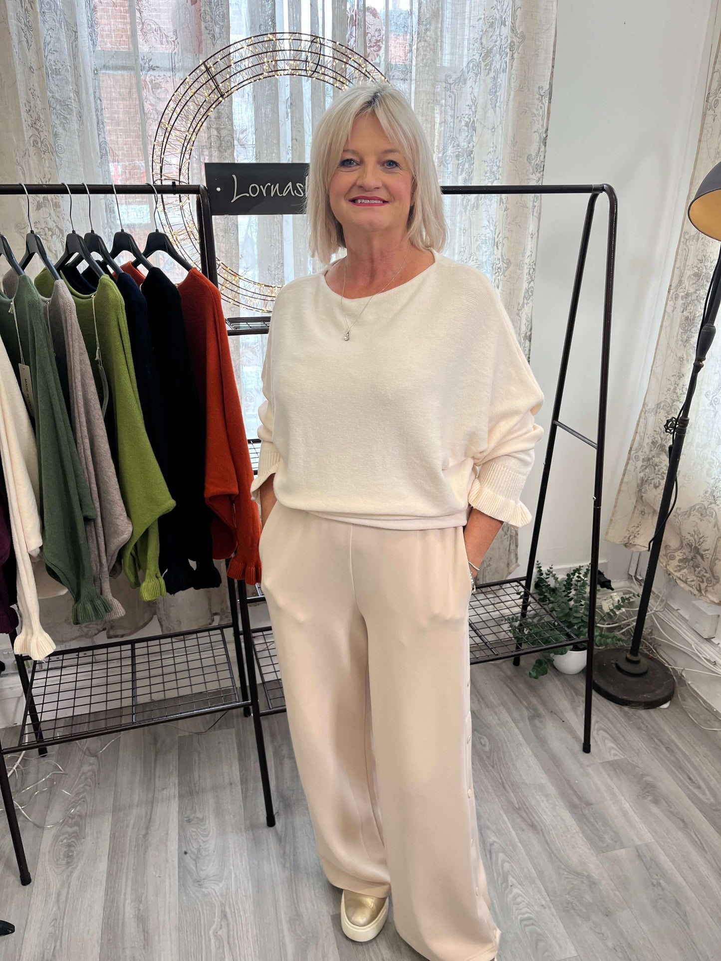 Freya Fluted Long Sleeve Jumper