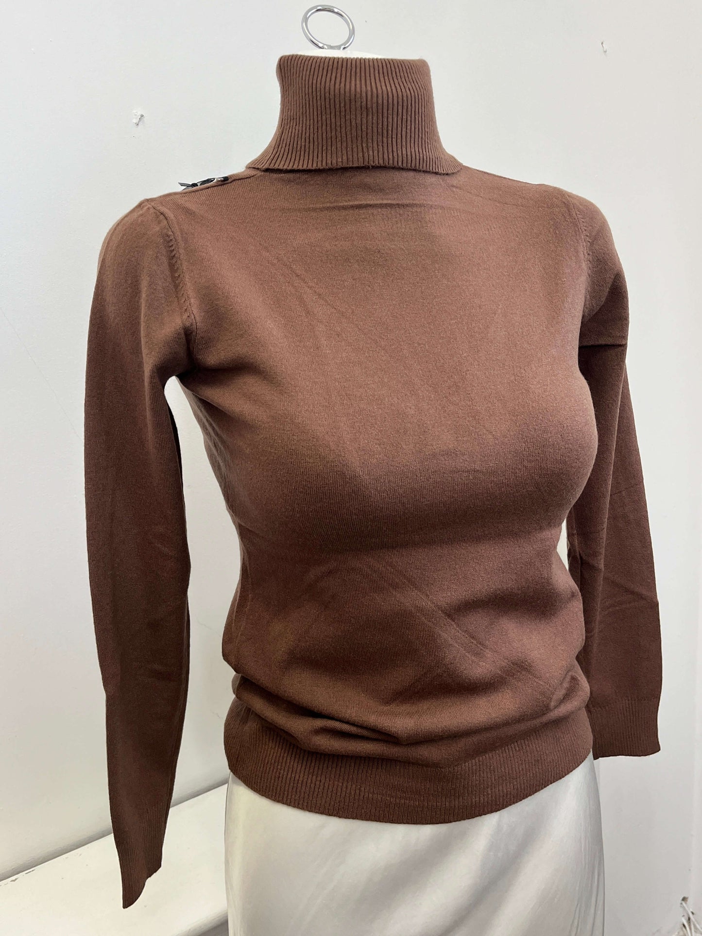 Neat Fit Ladies Polo Neck Jumper