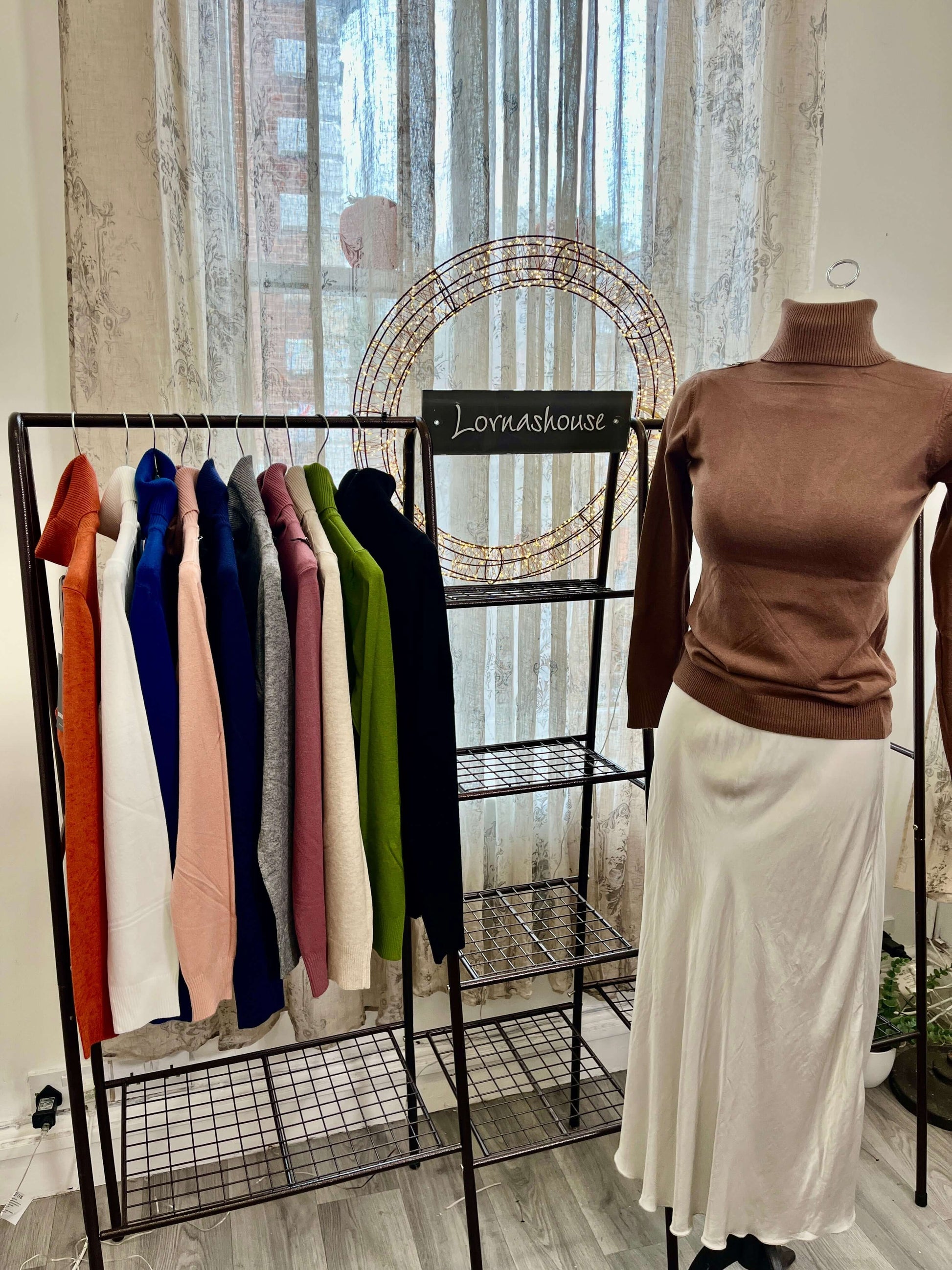 Neat Fit Ladies Polo Neck Jumper