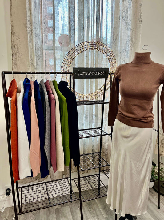 Neat Fit Ladies Polo Neck Jumper