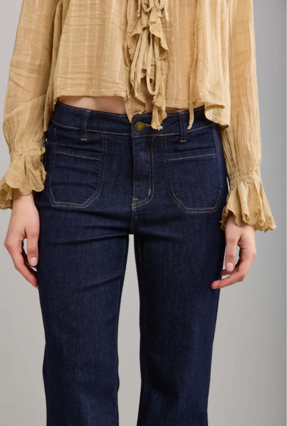 Toxik Patch Pocket Wide Leg Jean