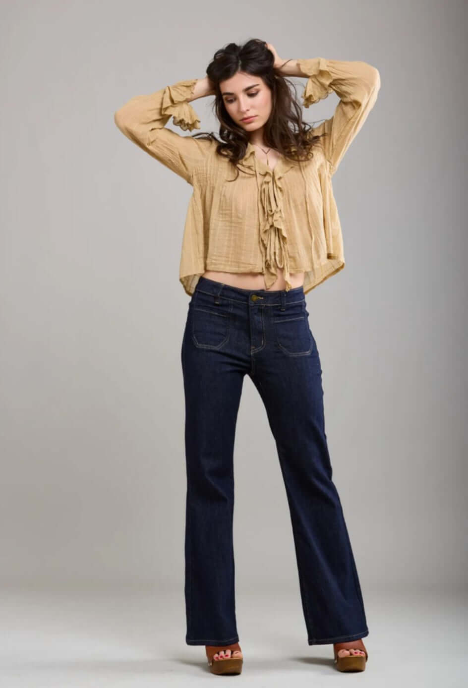 Toxik Patch Pocket Wide Leg Jean