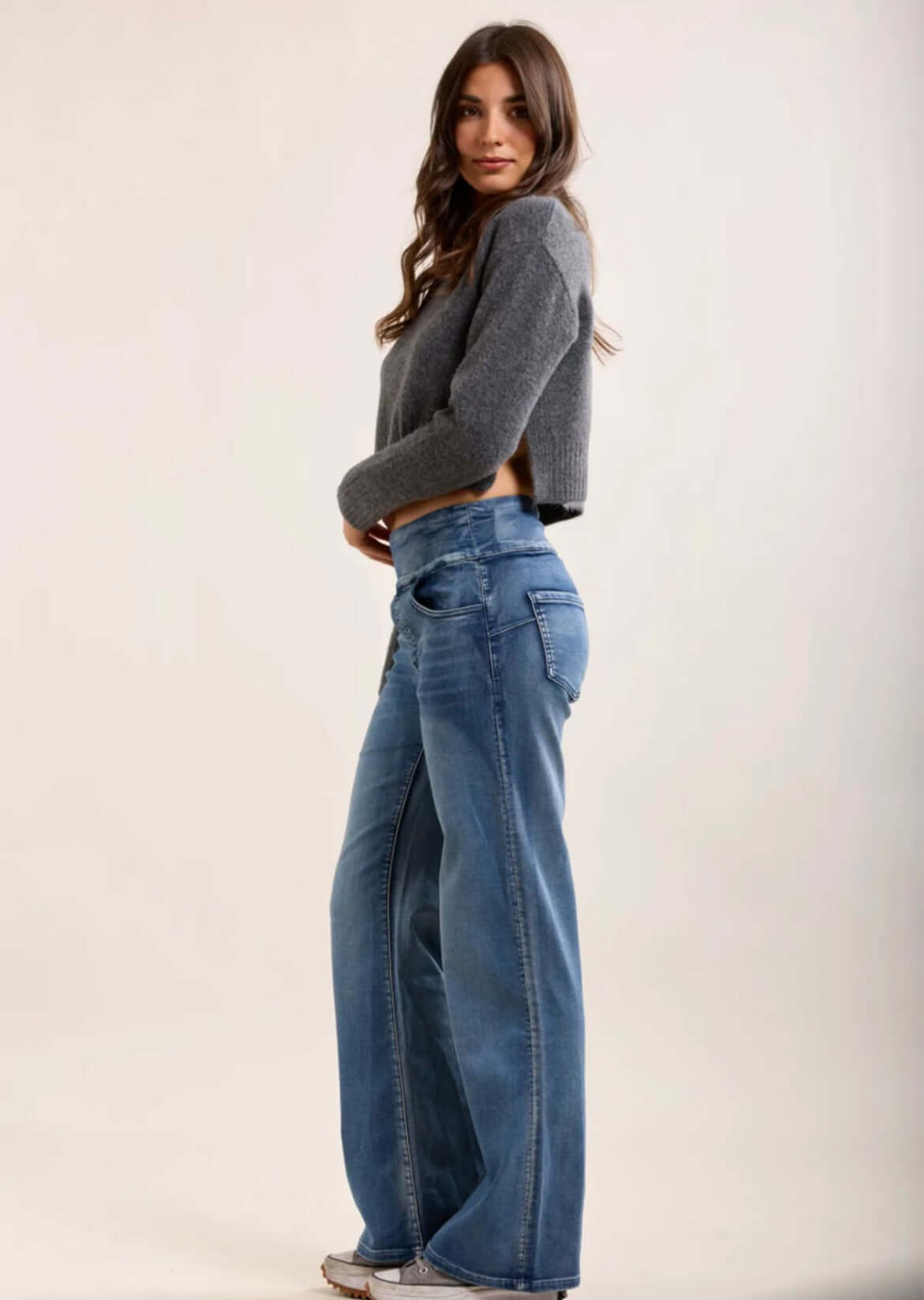 Tocada - Wide Leg Stretchy Jeans/Jegging
