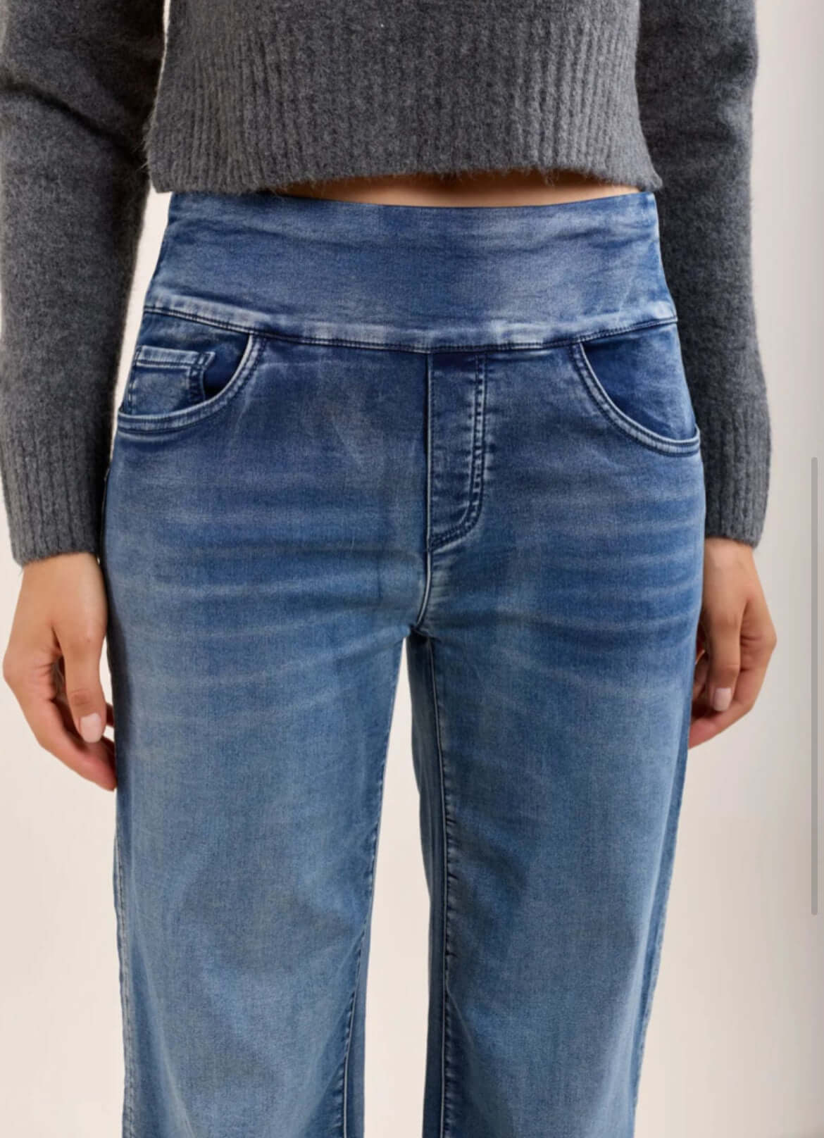 Tocada - Wide Leg Stretchy Jeans/Jegging