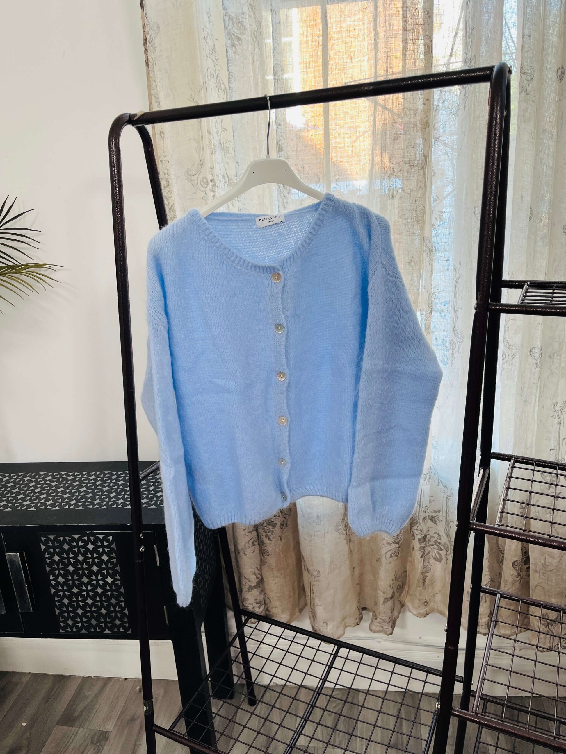 Trudi Long Sleeve Mohair Cardigan