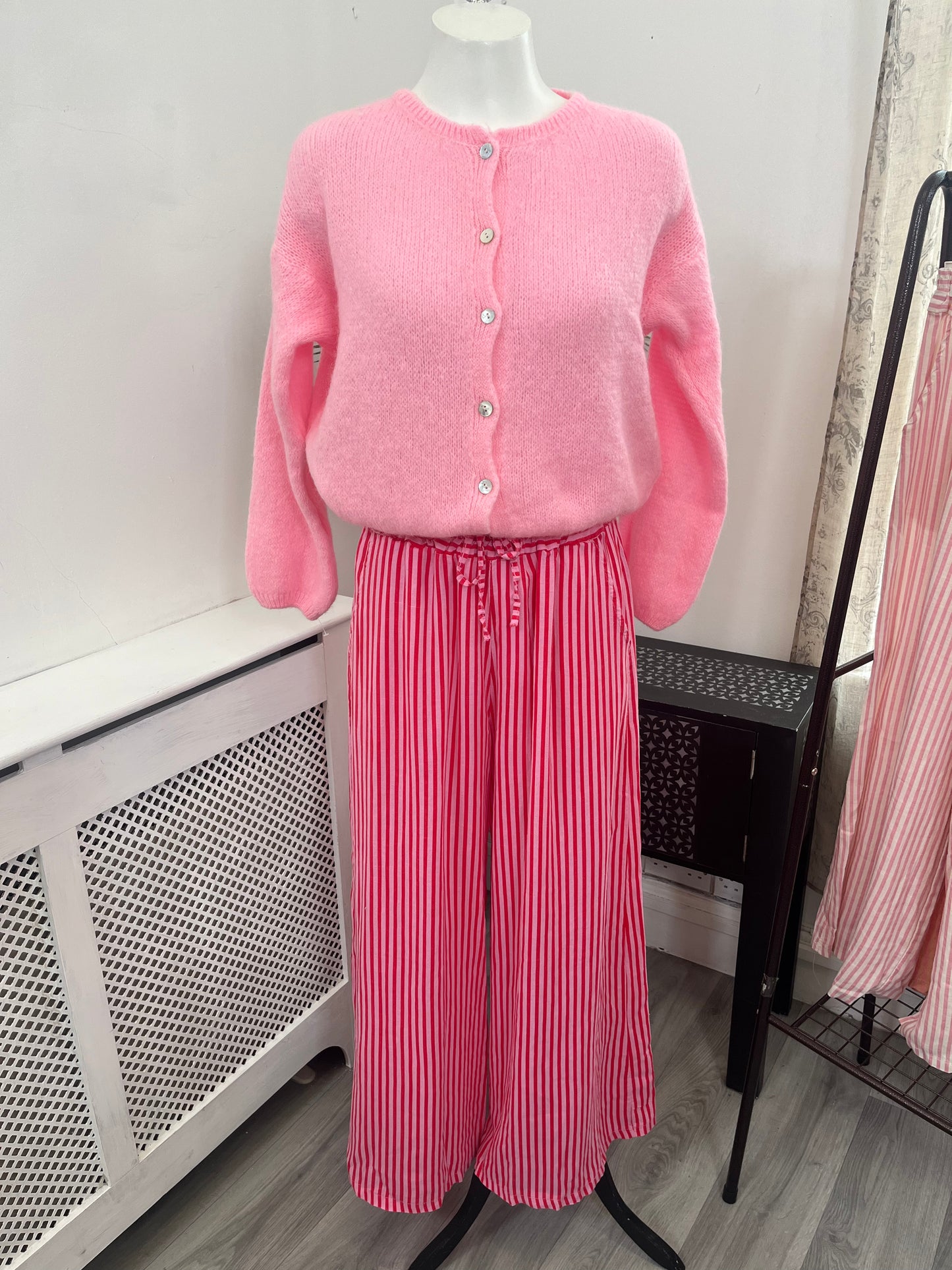 Lola Wide Leg Striped Trousers
