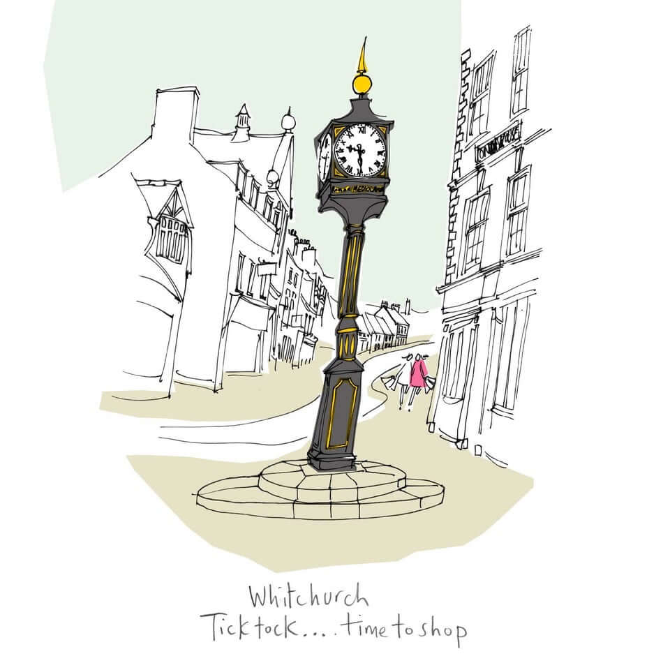 Whitchurch Shropshire Greetings Card