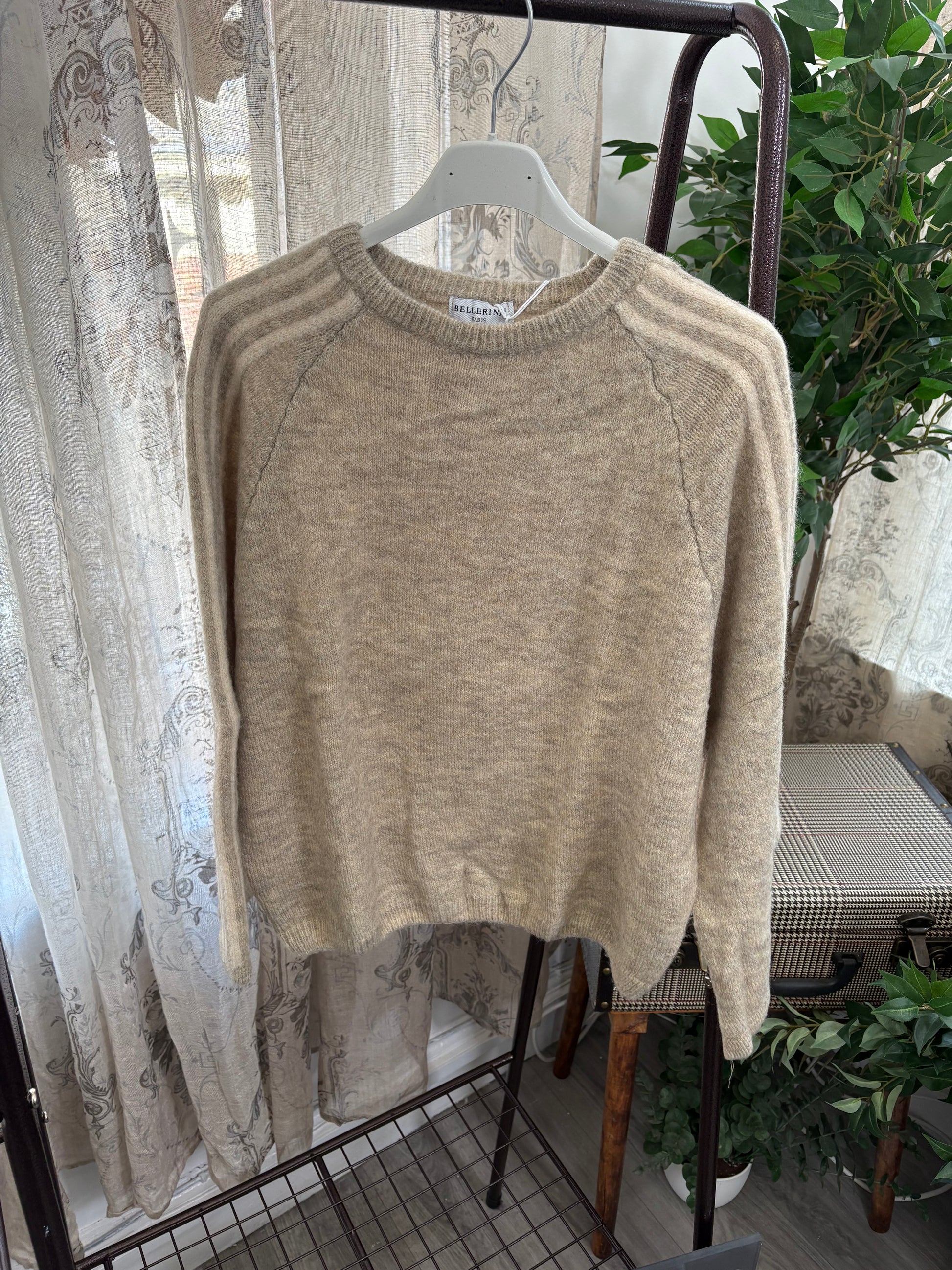 Ladies Striped Sleeve Jumper