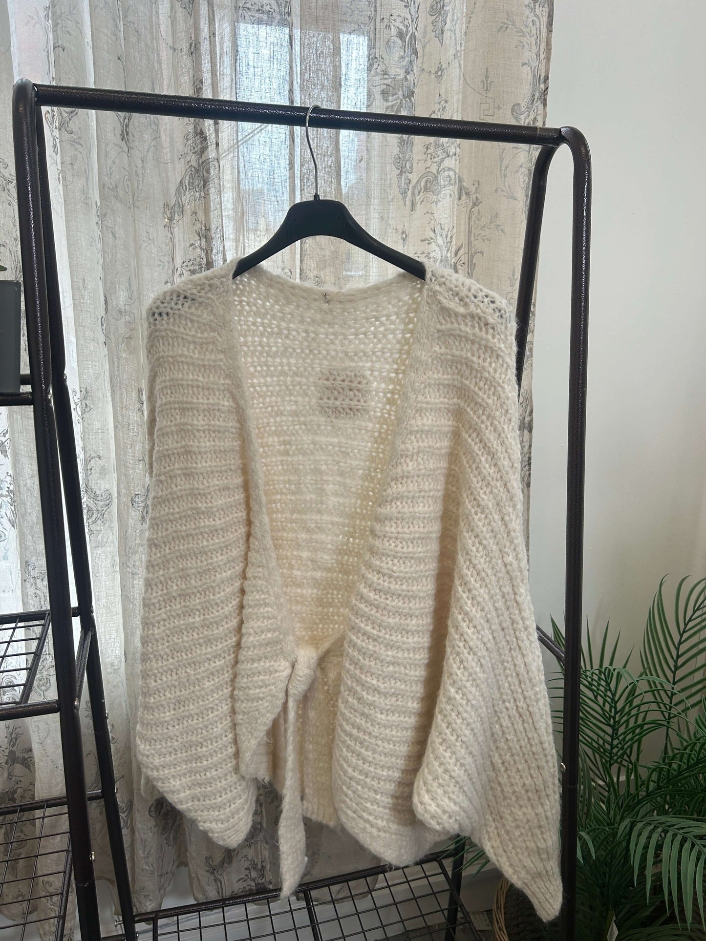 Tie Front Shawl Style Cosy Knit Cardigan