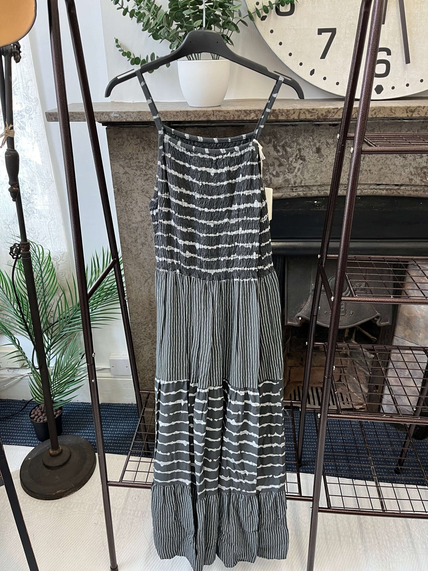 Annalise Stripe Strappy Maxi Sundress