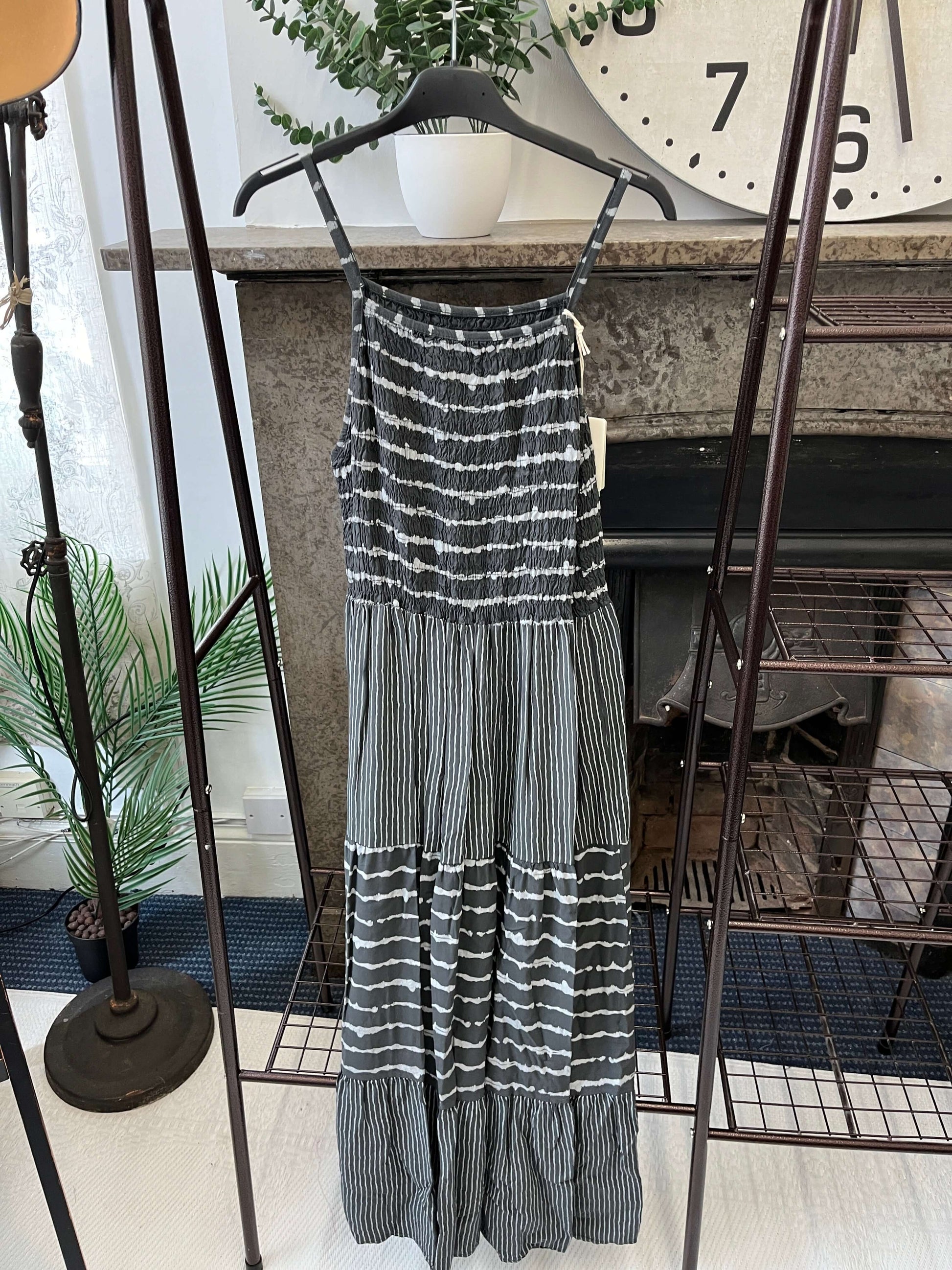 Annalise Stripe Strappy Maxi Sundress