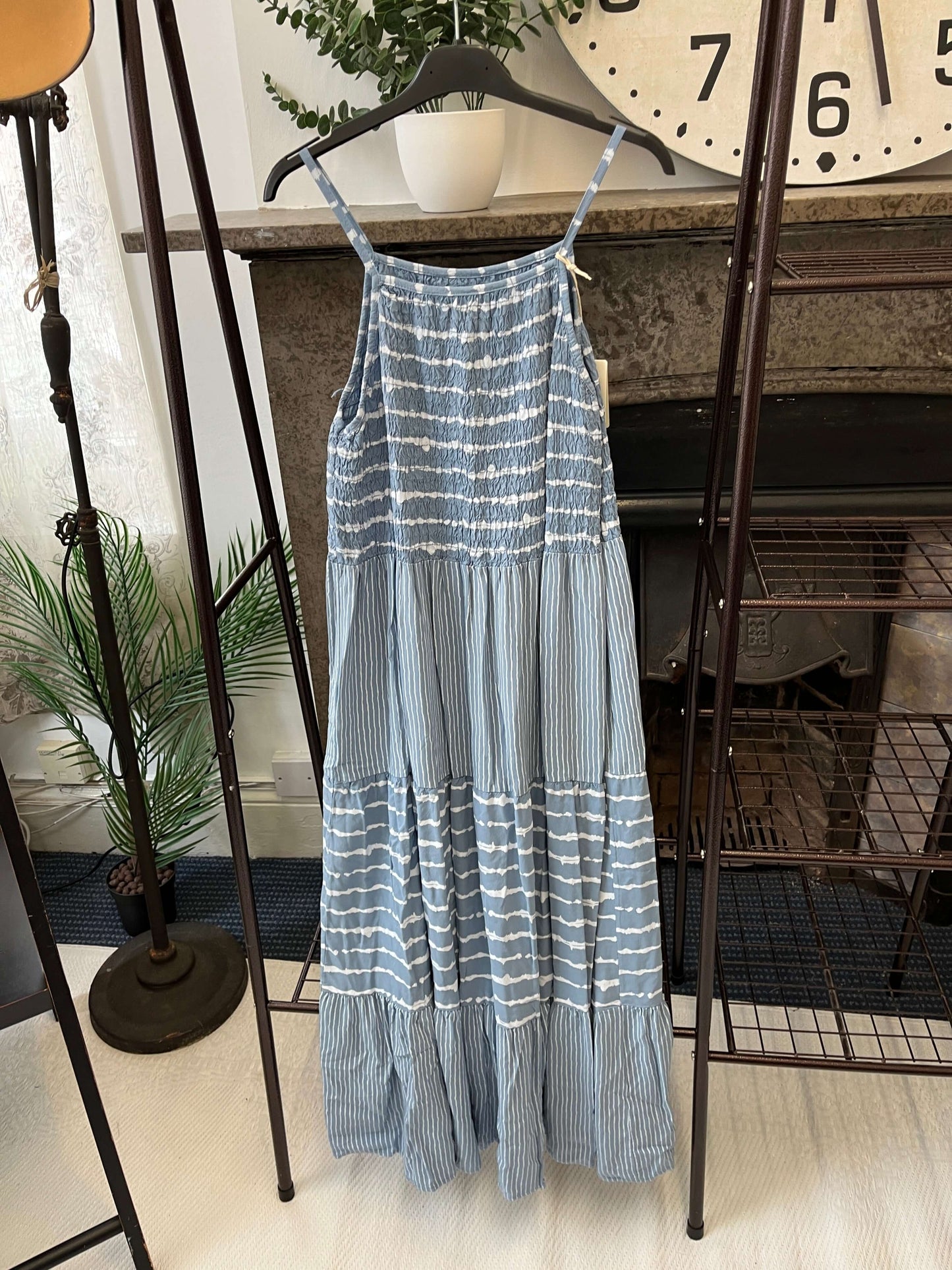 Annalise Stripe Strappy Maxi Sundress