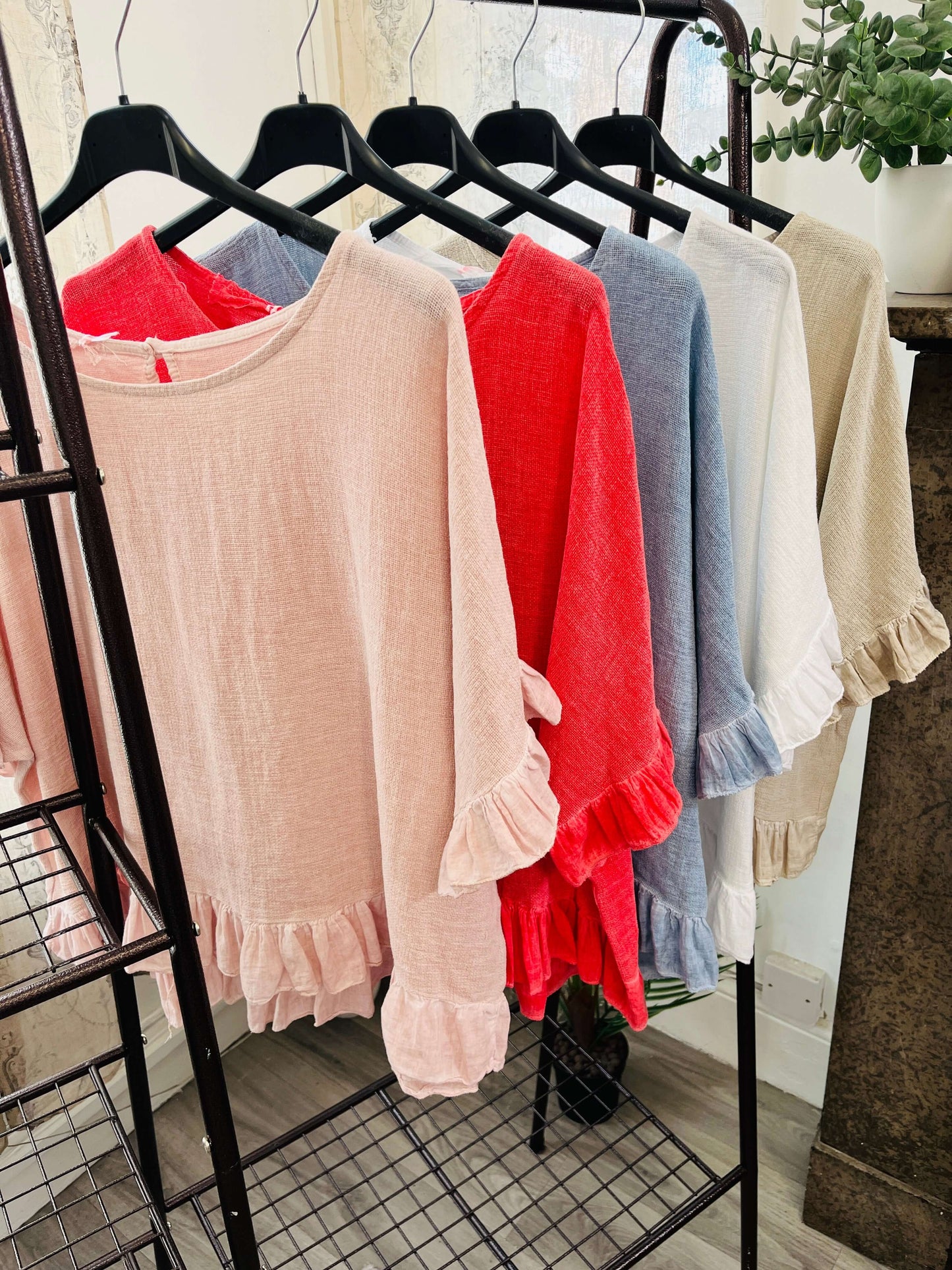 Frill Detail Top and Shorts Set