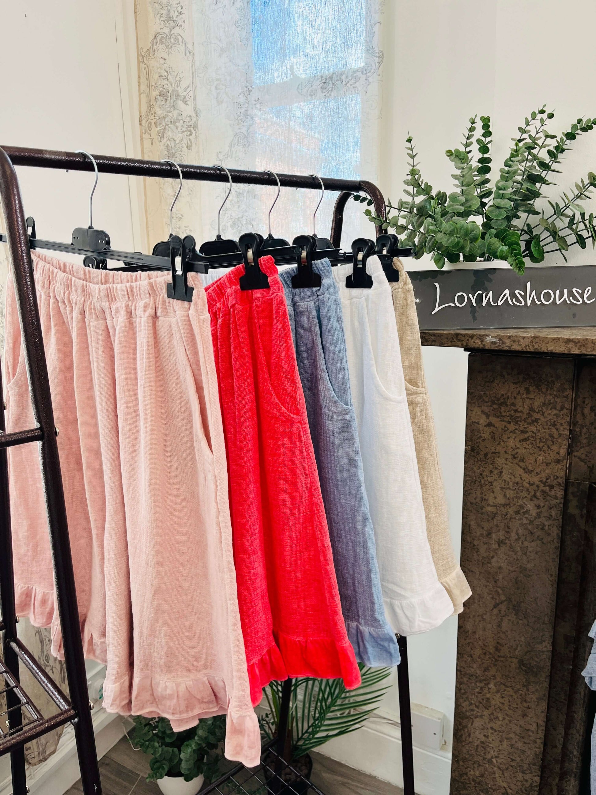 Frill Detail Top and Shorts Set
