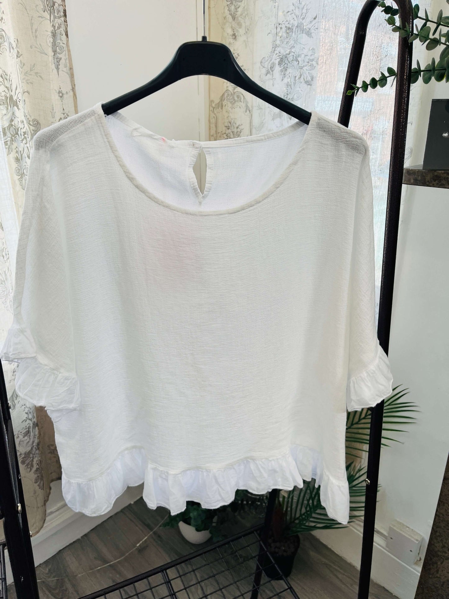Frill Detail Top and Shorts Set