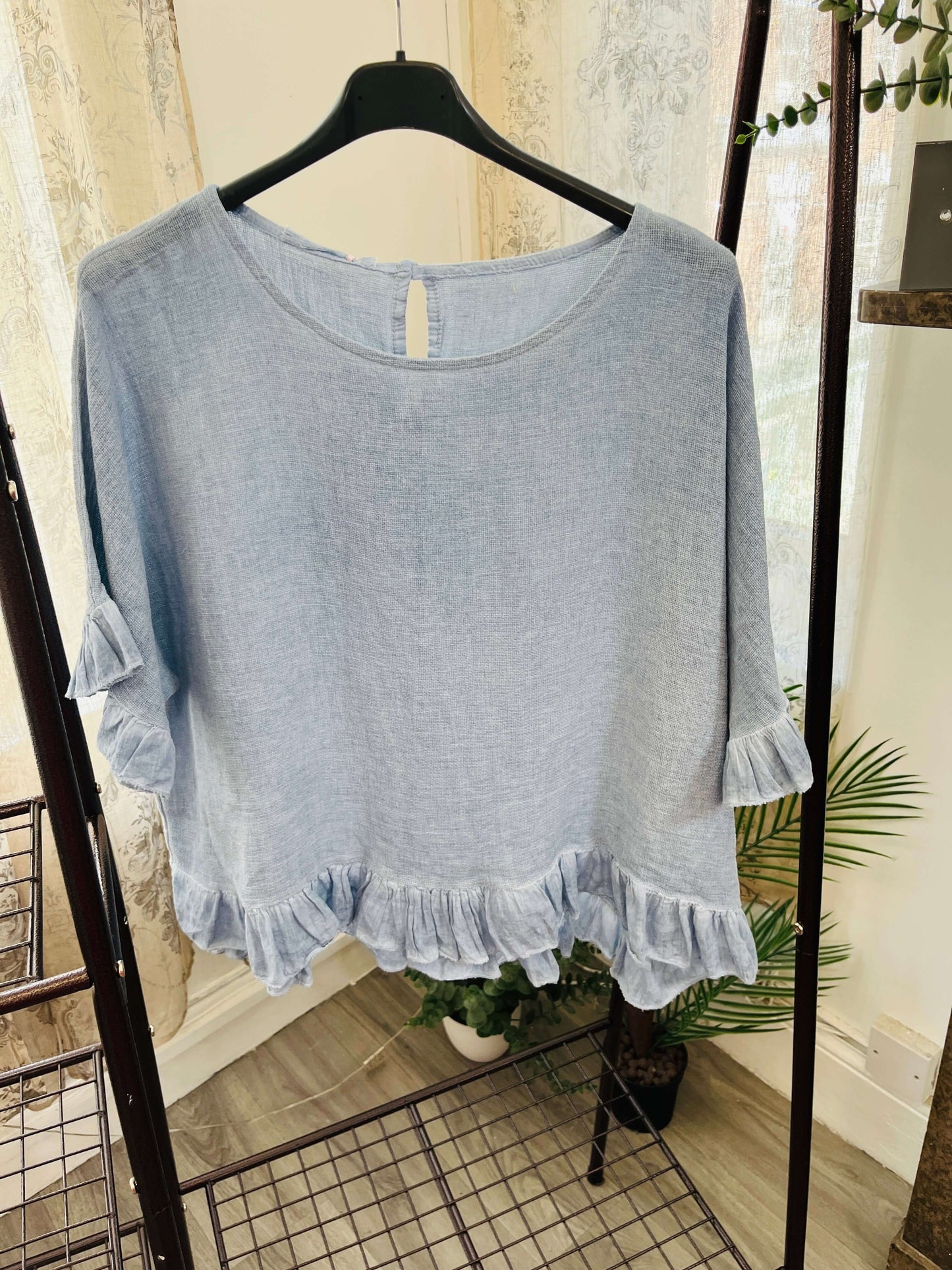 Frill Detail Top and Shorts Set