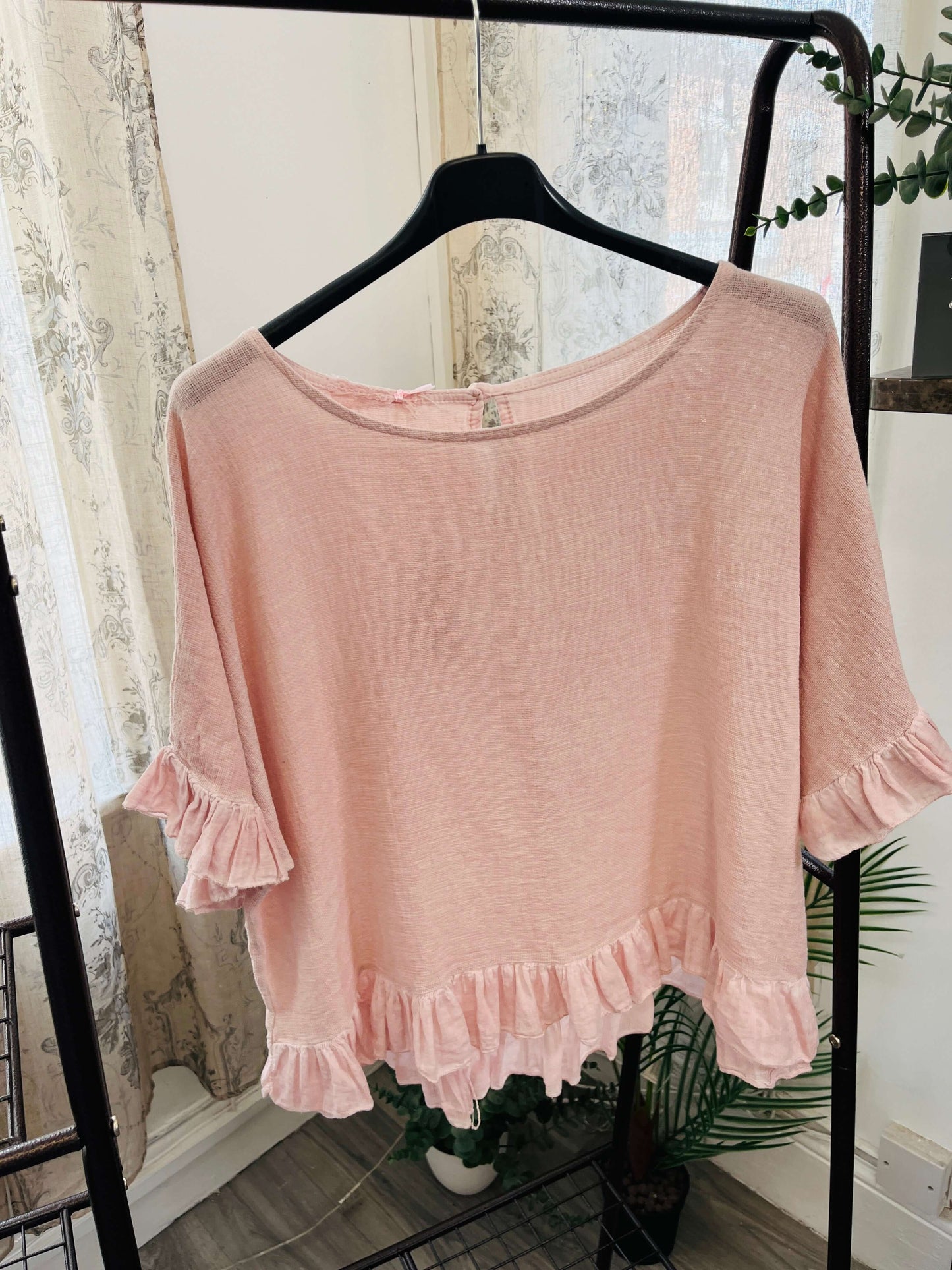 Frill Detail Top and Shorts Set