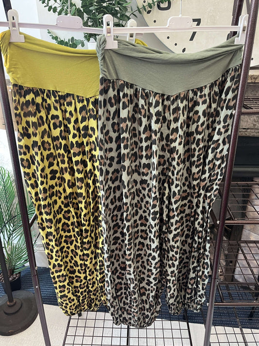 Leopard Harem Trouser Slouchies