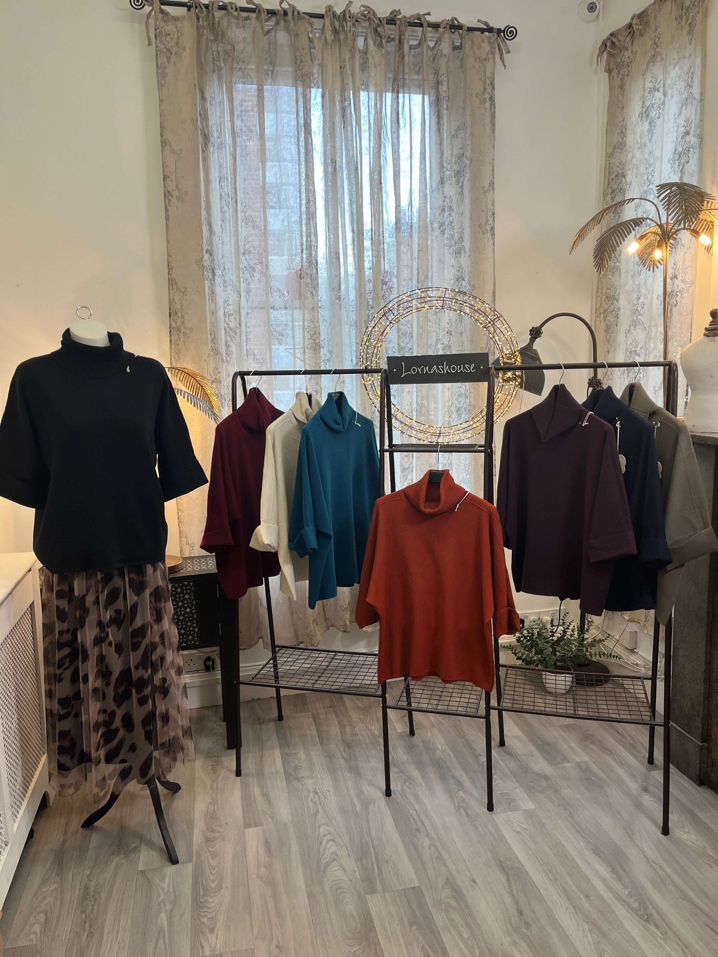 Flora Boxy Cowl Neck Jumper