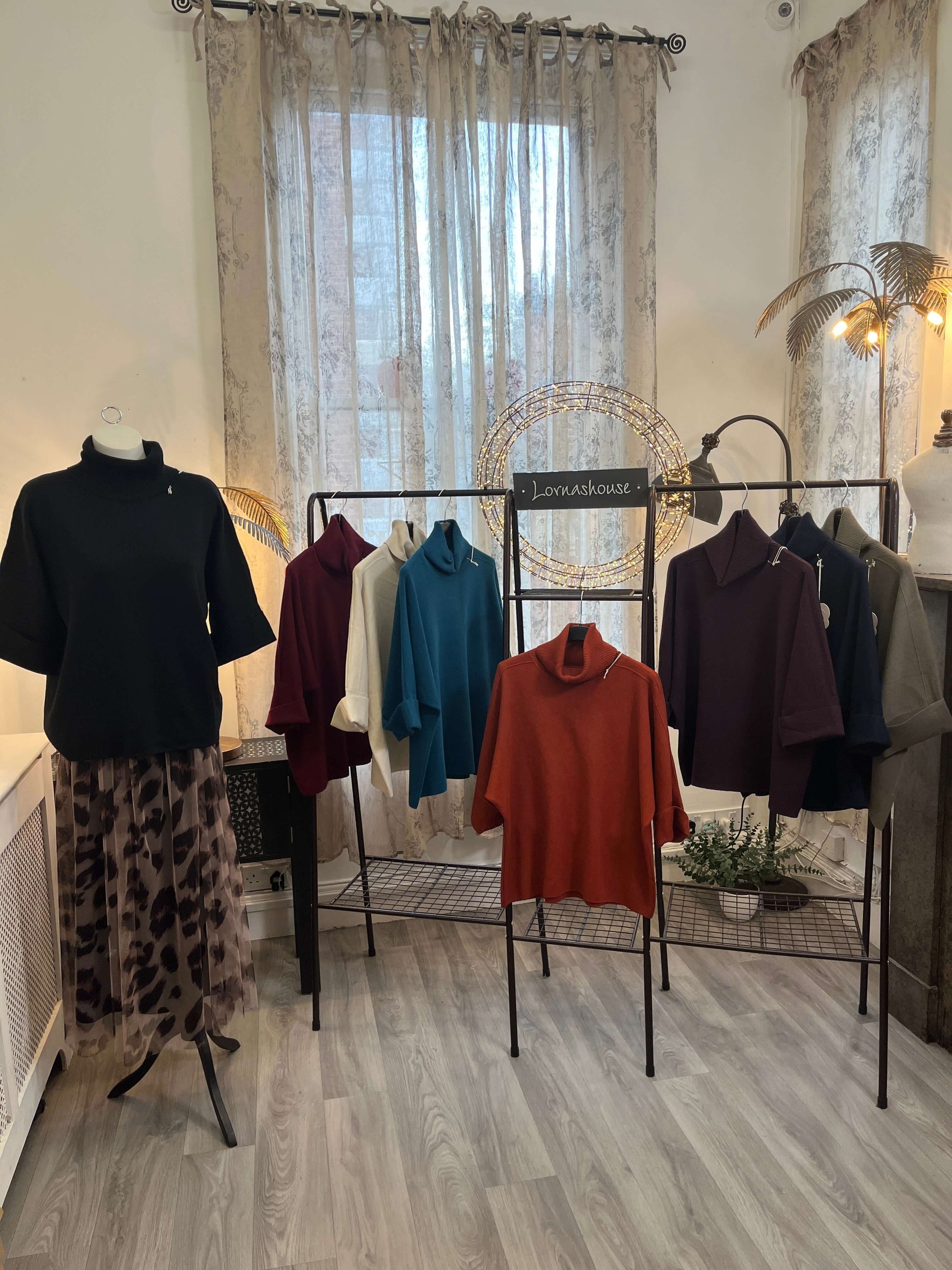 Flora Boxy Cowl Neck Jumper