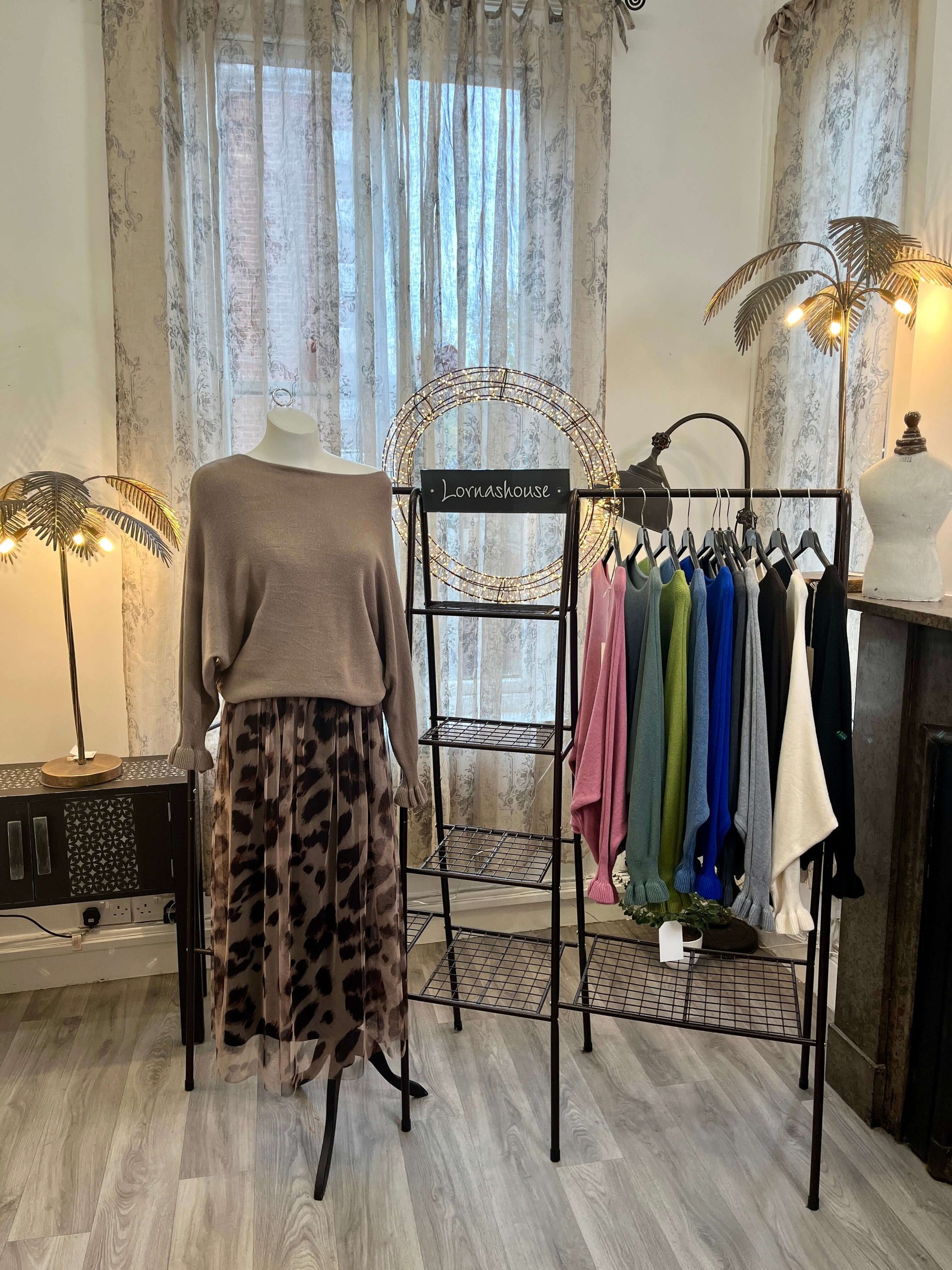 Freya Fluted Long Sleeve Jumper