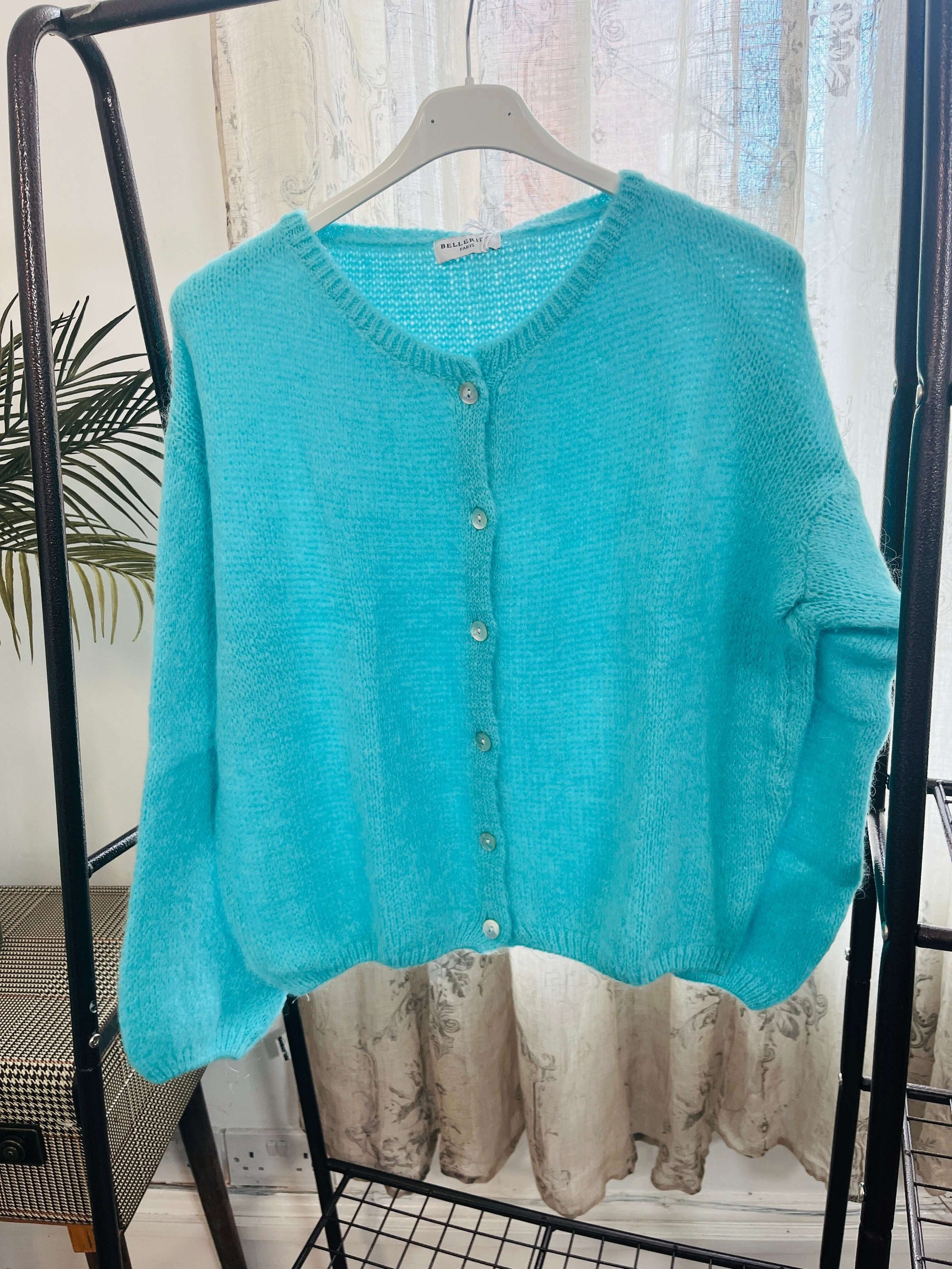 Trudi Long Sleeve Mohair Cardigan