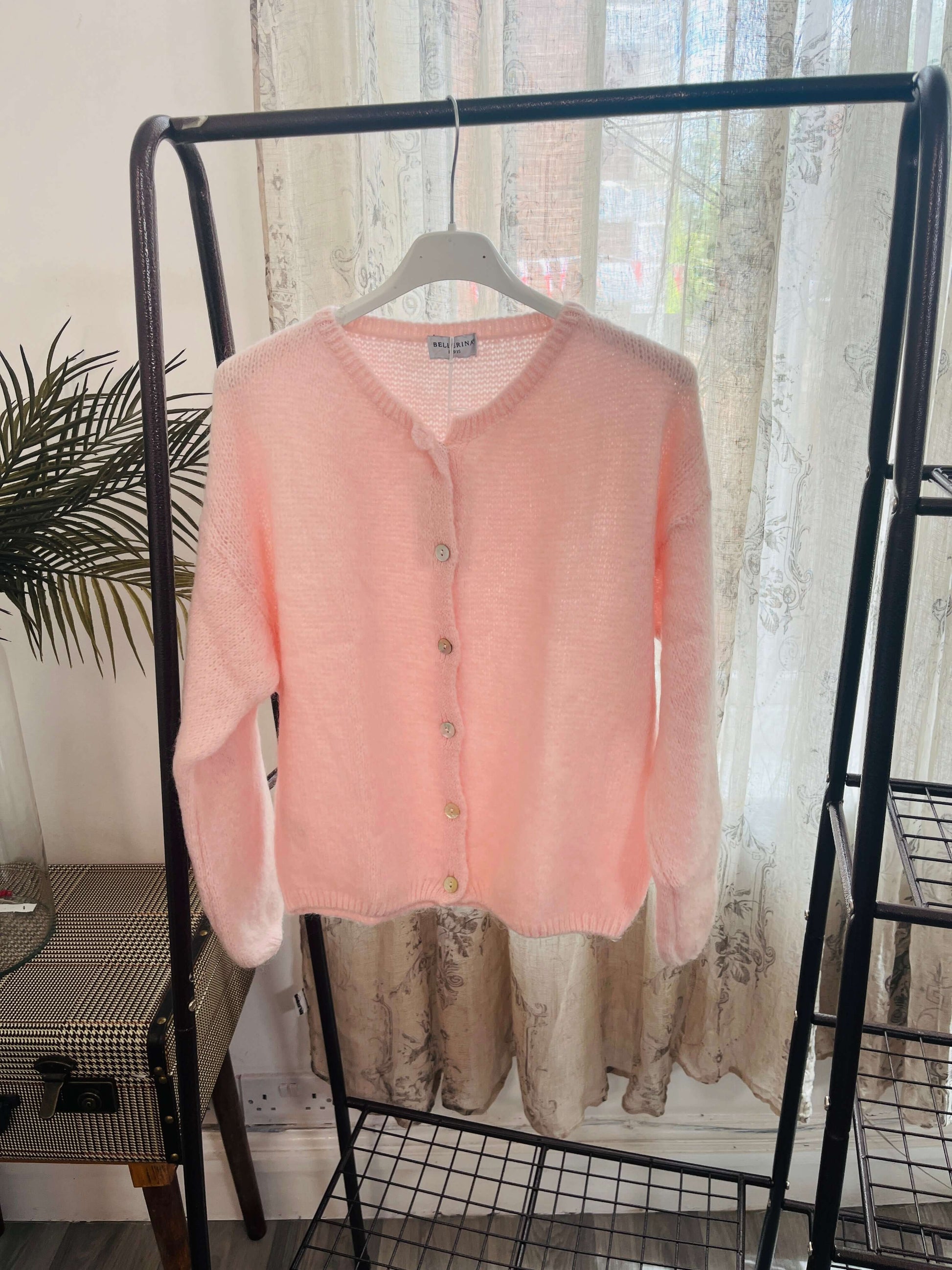 Trudi Long Sleeve Mohair Cardigan