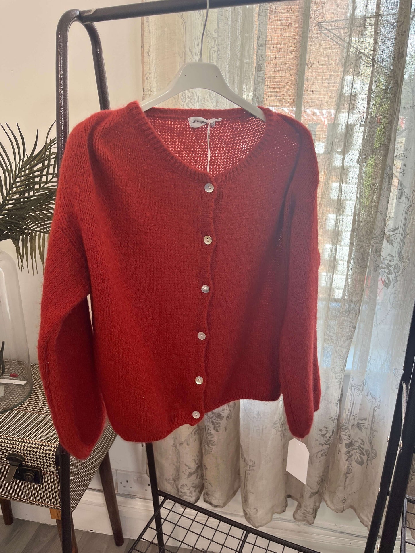 Trudi Long Sleeve Mohair Cardigan